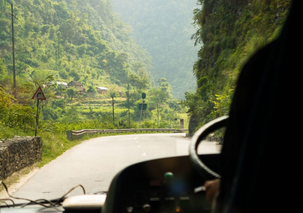 Bus road Nepal–By Mountain People