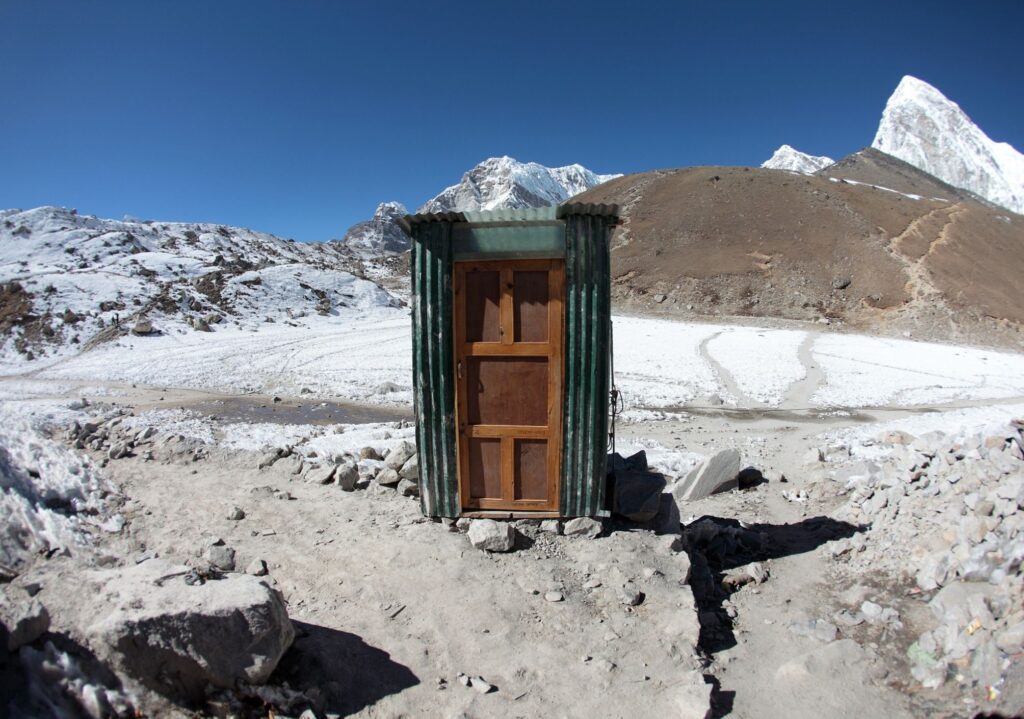 Gorak Shep toilet Everest–By Mountain People