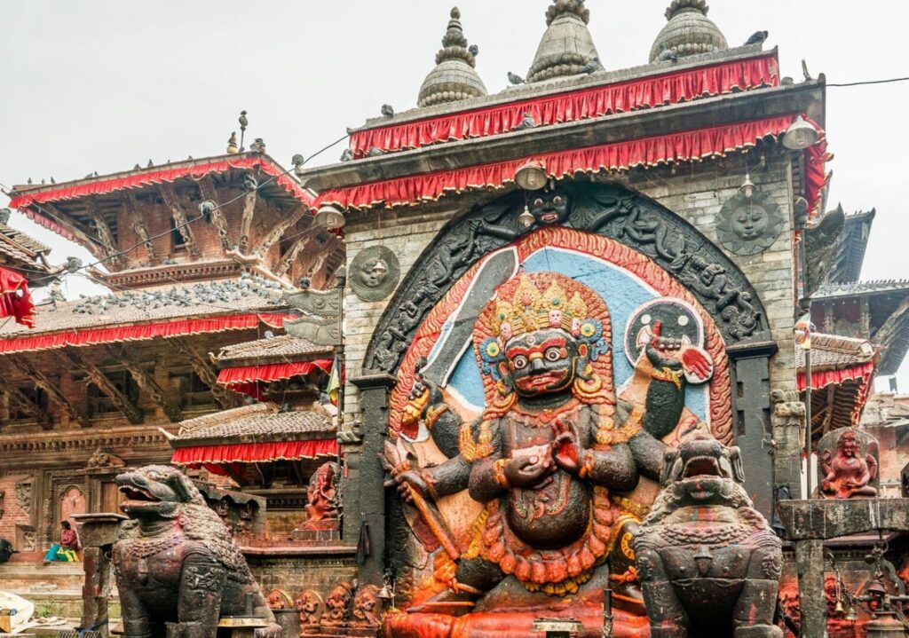 Kaal Bhairav statue Kathmandu Durbar Square Nepal – By Mountain People