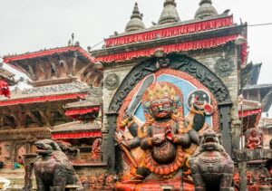 Kaal Bhairav statue Kathmandu Durbar Square Nepal – By Mountain People