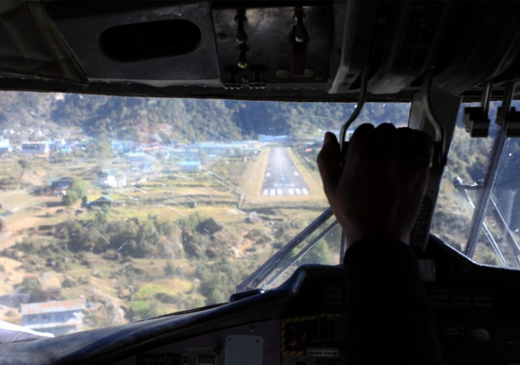 Lukla landing Everest Nepal – By Mountain People