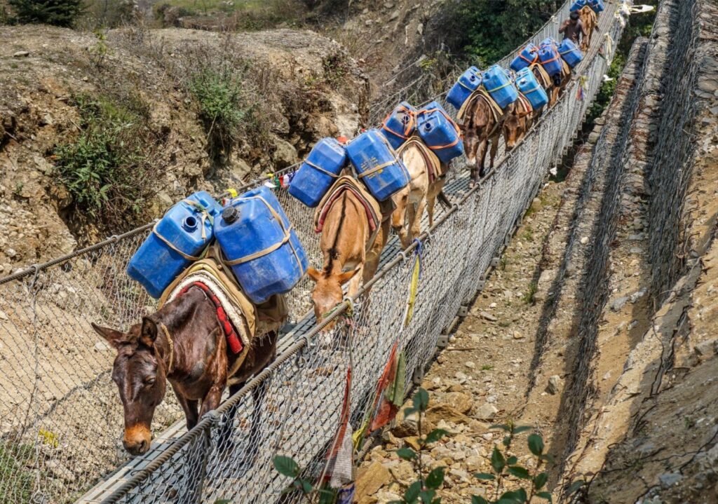 Tenzing Hillary Bridge Namche Bazaar Nepal – By Mountain People